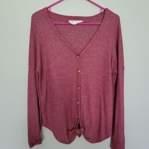 Hippie Rose Waffle Knit Top